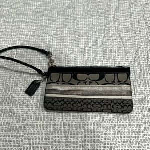 Black Coach wristlet